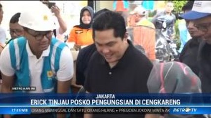 Erick Thohir Tinjau Posko Banjir BUMN di Jakarta-Banten