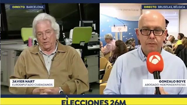 Lección de palos de Javier Nart a Gonzalo Boye para recibir al 'no-eurodiputado' Carles Puigdemont
