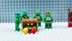 LEGO Ninja Turtles Make Pizza  Superheroes TMNT Stop Motion