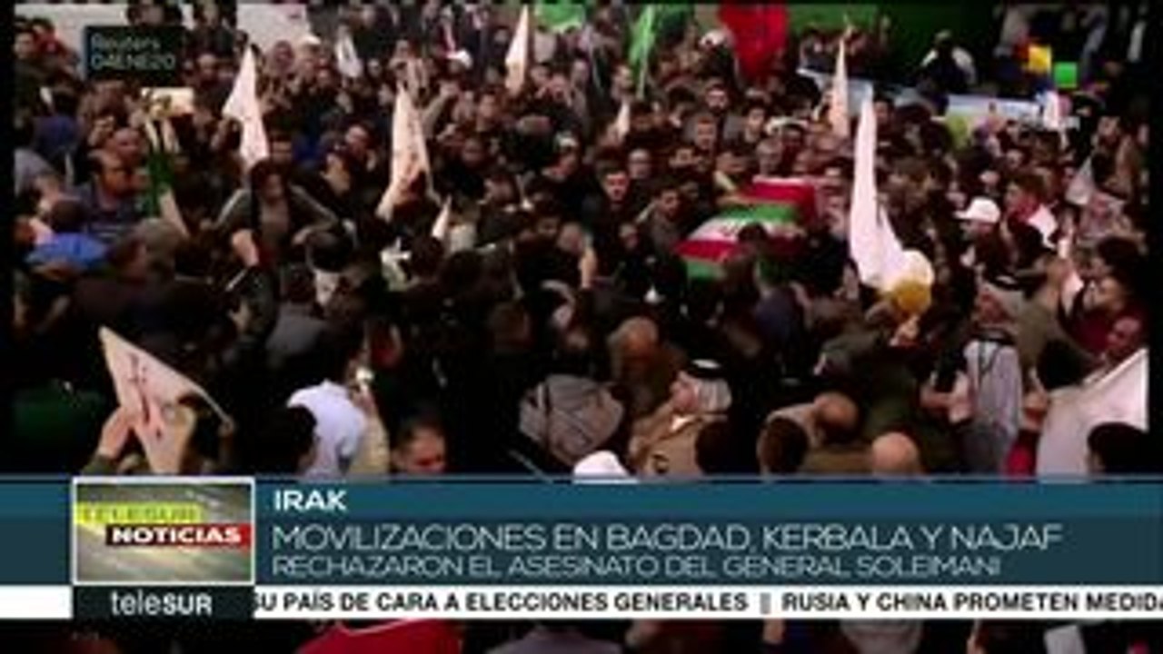 Miles de iraquíes rechazan el asesinato del general Soleimani