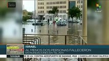 Israel: mueren dos personas por inundaciones en Tel Aviv