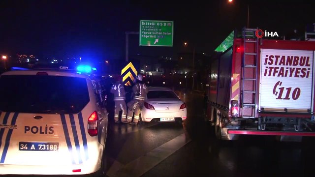 Kontrolden çıkan otomobil bariyere ok gibi saplandı: 1 yaralı