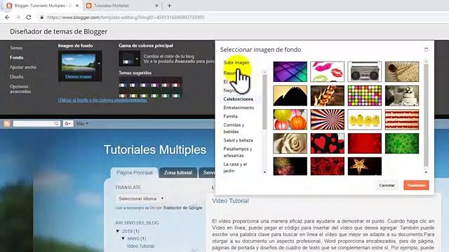 ¿Sabes cómo cambiar el fondo de tu blog en Blogger?