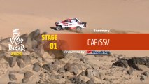 Dakar 2020 - Stage 1 (Jeddah / Al Wajh) - Car/SSV Summary