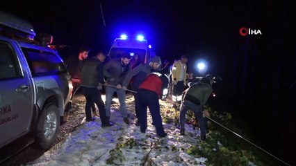 Otomobil 40 metreden uçtu: 1 ölü, 3 yaralı