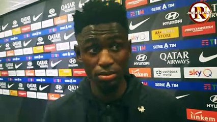 Diawara in zona mista dopo Roma-Torino