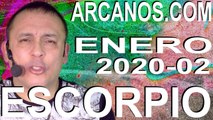 ESCORPIO ENERO 2020 ARCANOS.COM - Horóscopo 5 al 11 de enero de 2020 - Semana 02