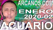 ACUARIO ENERO 2020 ARCANOS.COM - Horóscopo 5 al 11 de enero de 2020 - Semana 02