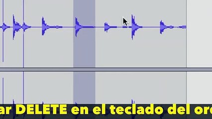 Cómo eliminar una parte del audio que nos sobra en AUDACITY