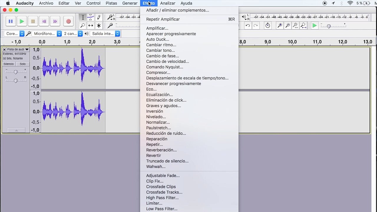 Tutorial fácil: Cómo ECUALIZAR bajos, medios y agudos con AUDACITY