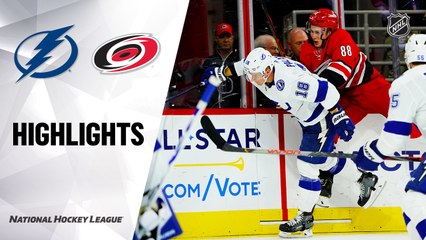 NHL Highlights | Lightning @ Hurricanes 1/5/20