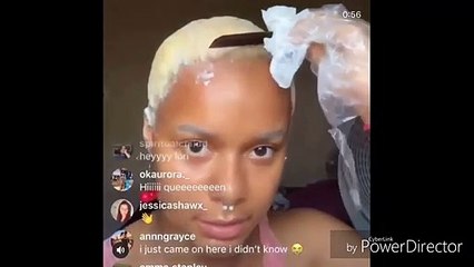 La youtuber Loraine Black se queda calva en plena transmisión en directo