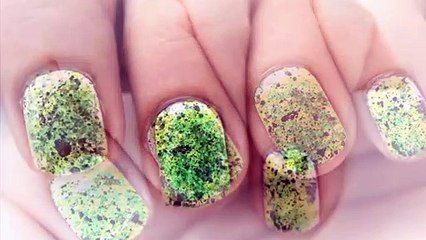 Nail Art Design For Very Short Nails _ NO DRAWING _ superwowstyle