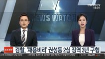 '강원랜드 채용비리' 권성동 2심서 징역 3년 구형