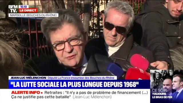 Jean-Luc Mélenchon: Nous vivons la lutte sociale la plus longue depuis 1968