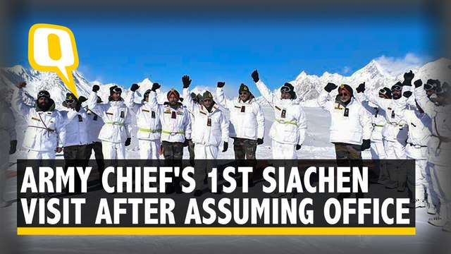 Army Chief General MM Naravane Pays a Tribute at the Siachen War Memorial