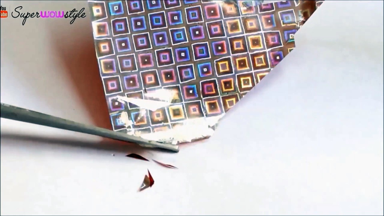 Shattered Glass Nails DIY _ No Tools Nail Art _ SuperWowStyle