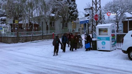 Bursa’nın Büyükorhan İlçesine Yılın İlk Karı Düştü
