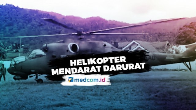 Helikopter Kepala BNPB Mendarat Darurat di Sangihe