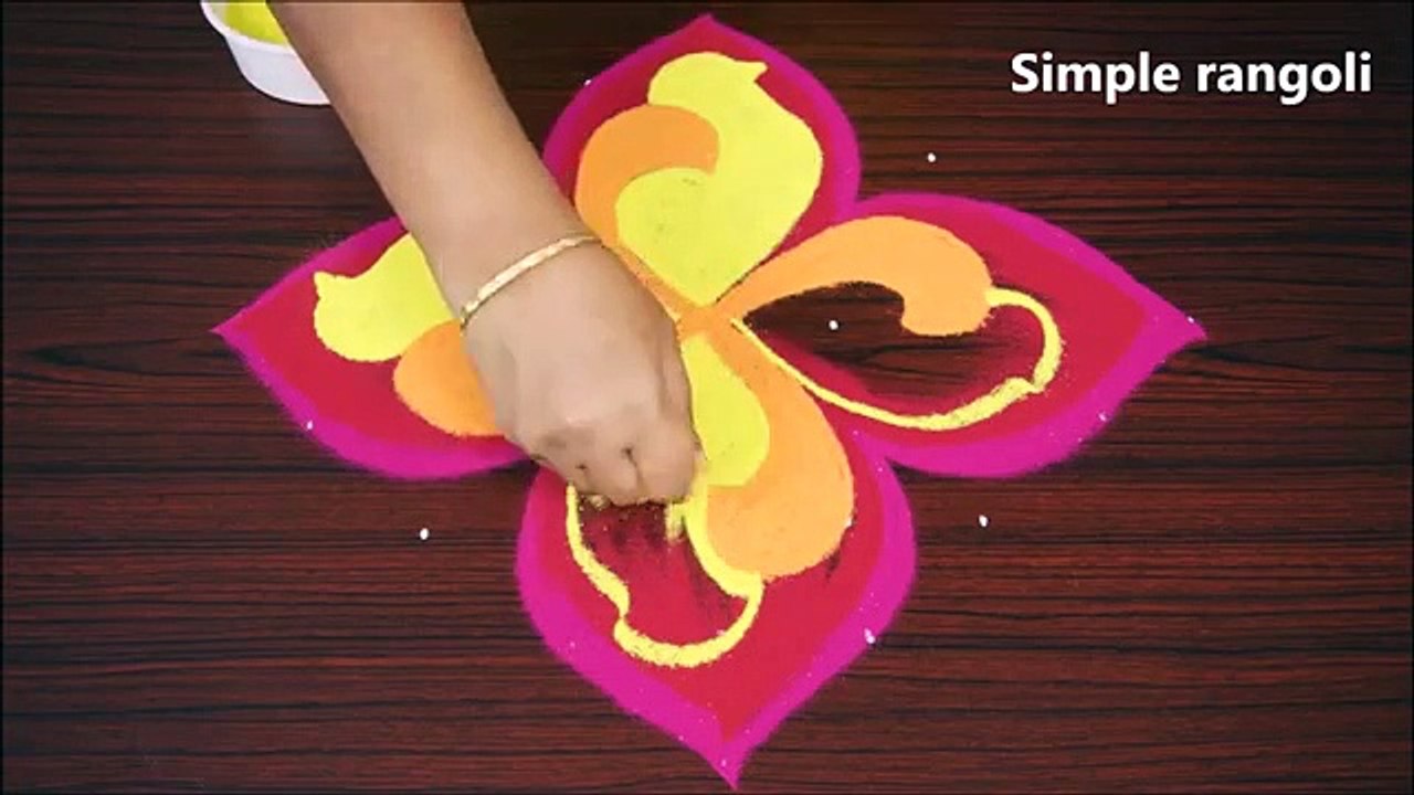 Beautiful and New Simple Birds Rangoli   Birds Kolam with 9x1 dots   Creative Muggulu