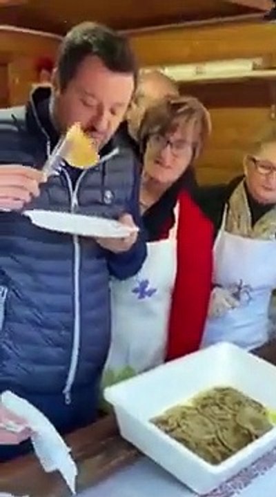 Salvini - Spettacolari le cantarelle, dolce tipico romagnolo! (05.01.20)