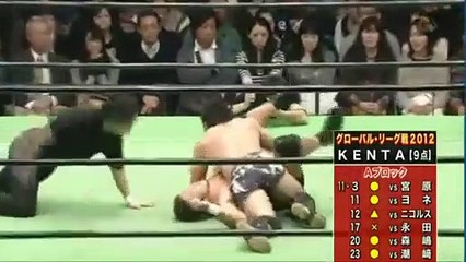 KENTA vs. Takashi Sugiura - NOAH Global League 2012 - 23.11.2012