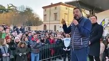 Salvini- “Bonaccini ha cancellato il simbolo del PD dai manifesti perché si verg)