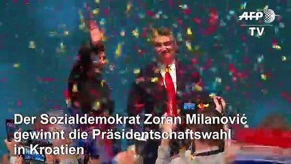 Sozialdemokrat Milanovic gewinnt Präsidentschaftswahl in Kroatien
