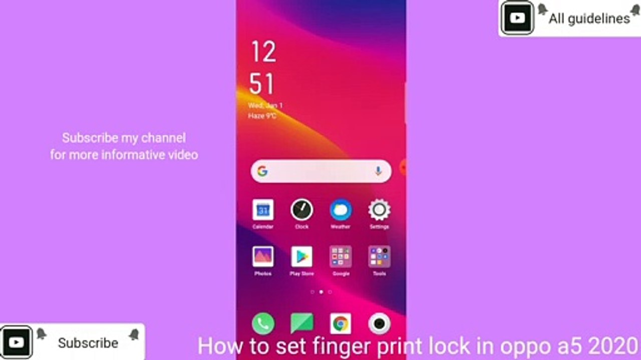 How To Set Finger Print Lock In Oppo A5 2020 | Hindi Tutorial 2020
