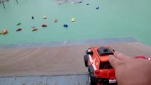 CARBOT TRANSFORMERS DISNEY CAR SLIDE 카봇 트랜스포머 디즈니카 미끄럼틀 놀이 - YouTube
