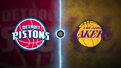 Télécharger la video: LeBron triple-doubles helps Lakers shoot down Pistons