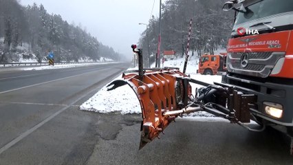 Bolu Dağı’nda Kar Yağışı Etkili Oluyor