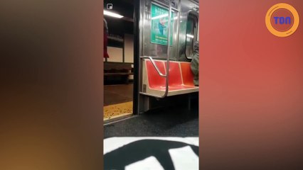 Un inconnu dans le métro tente de kidnapper une femme devant tous les passagers !