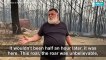Australia fires: resident describes moments flames approached home