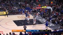 George goes over the backboard for impressive two