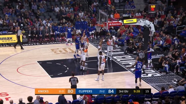 George goes over the backboard for impressive two