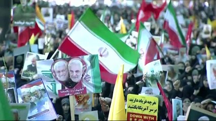 Descargar video: Soleimani-Tötung: Massentrauer im Iran - Trump droht Irak