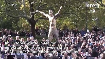 Statue von Fußballstar Ibrahimovic erneut beschädigt