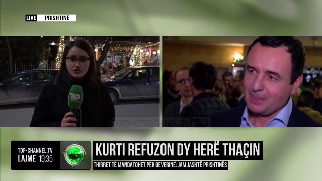 Kurti refuzon dy herë Thaçin/ Thirret të mandatohet për qeverinë: Jam jashtë Prishtinës