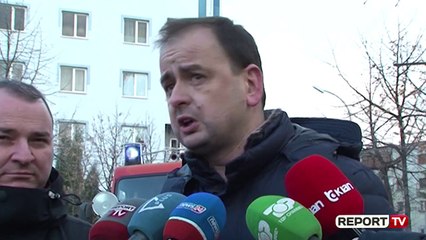 Download Video: Zjarri shkrumbon dy katet e pallatit, nënkryetari i bashkisë Pogradec: Do marrim masat