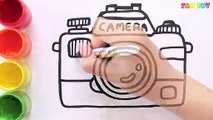 Camera toy art drawing and coloring for kids  toddlers
