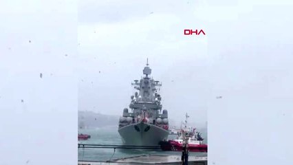 Rus savaş gemisi kabataş'a yanaşırken sürüklendi- 1