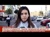 Report TV - Fluks hyrjesh në Tiranë, rëndohet trafiku tek 'Sheshi Shqiponja'