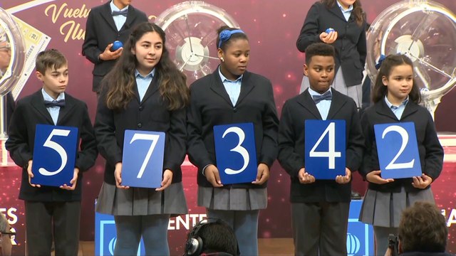 El número 57342 es el 'Gordo' del Sorteo Extraordinario del Niño