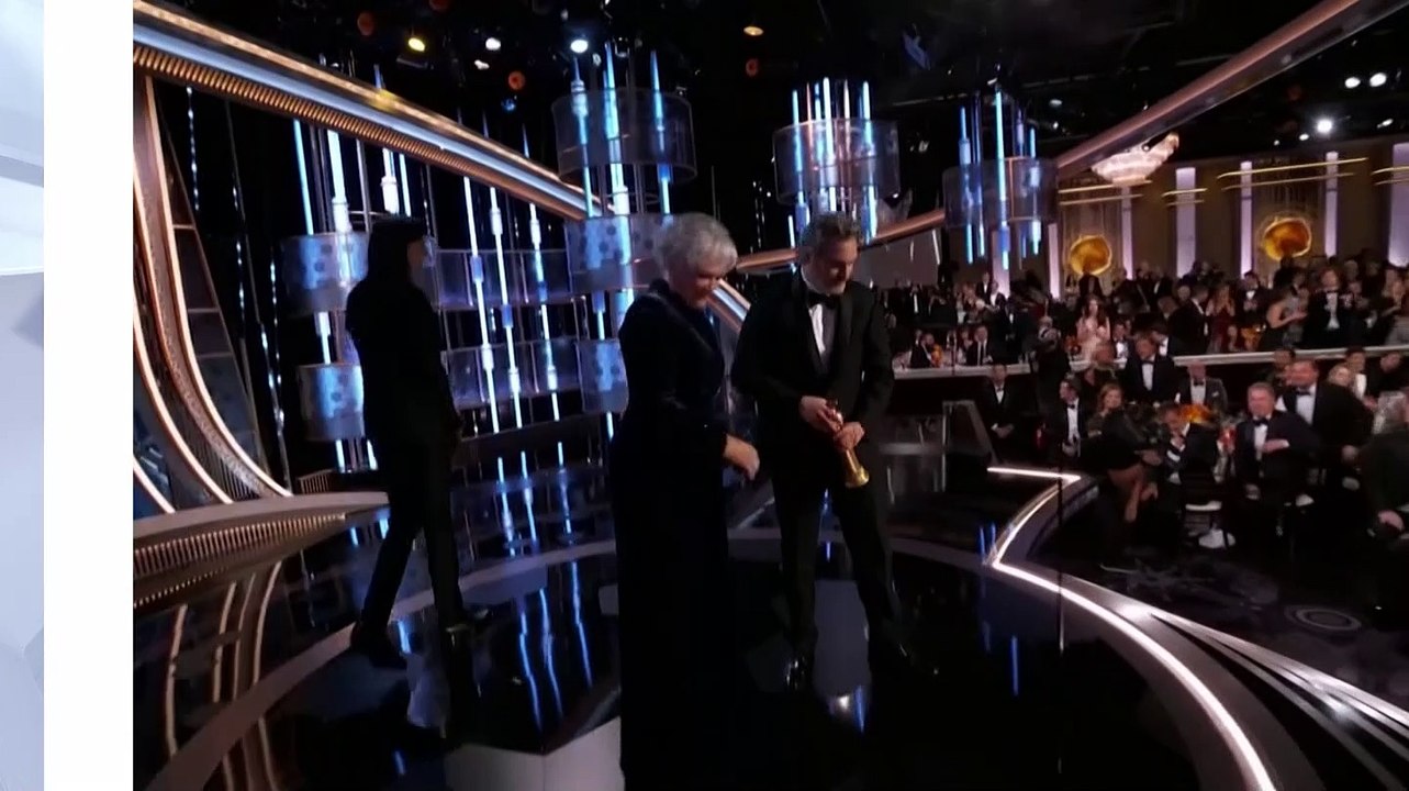 Golden Globes 2020 : Joaquin Phoenix récompensé, il fait passer un message fort