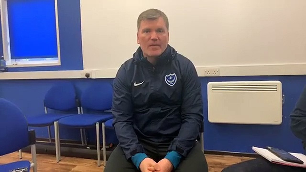Joe Gallen pre-Walsall in EFL Trophy