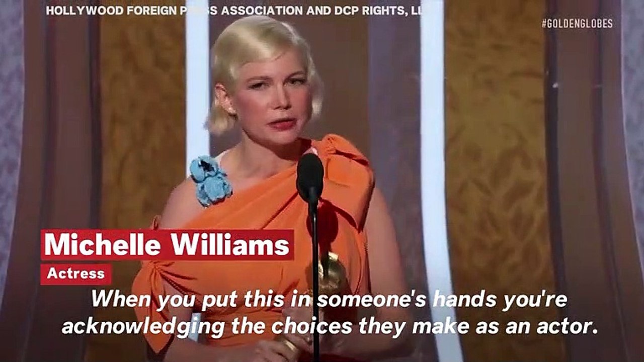 Golden Globes 2020: Michelle Williams Delivers Powerful Speech About Women's Choice