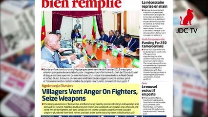 REVUE DE PRESSE CAMEROUNAISE DU 06 JANVIER 2020
