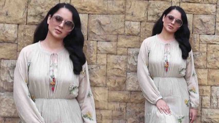 Kangana Ranaut gives pose for media at Panga promotion | FilmiBeat