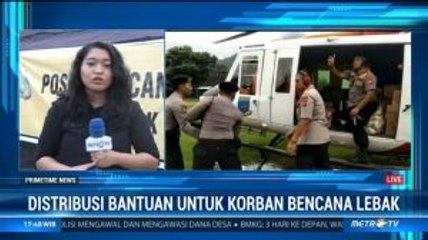 Distribusi Bantuan Korban Banjir Lebak Melalui Jalur Udara